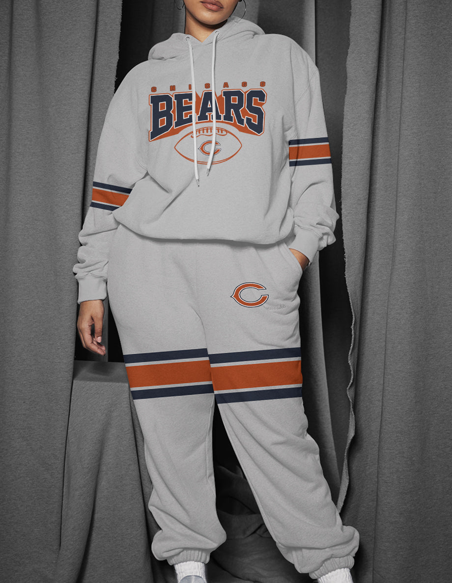Chicago Bears Combo Pullover Hoodie And Sweatpants AZBTPHSP000192