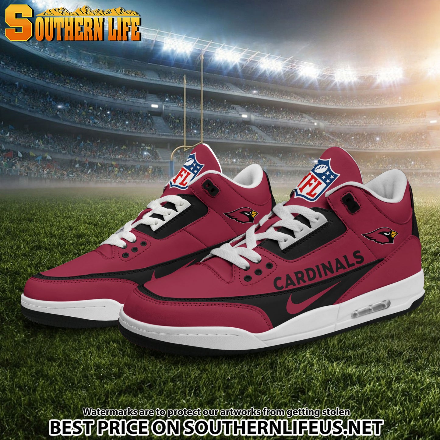 Arizona Cardinals JD3 New Sport Football Sneakers AZBTAJ3000265