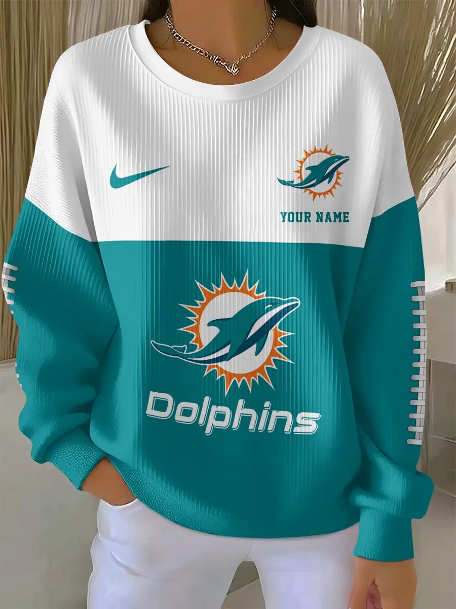 Miami Dolphins Women’s Knit Sweatshirt EM103