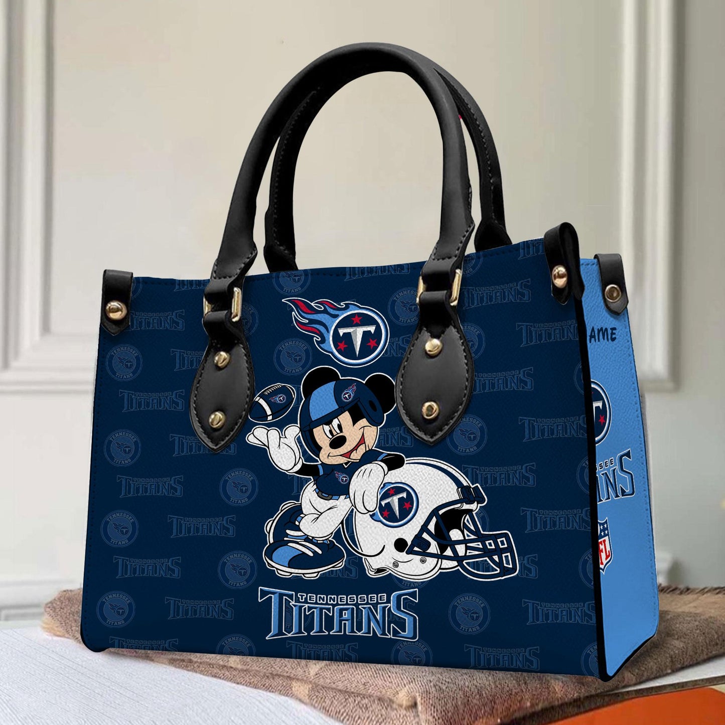 Tennessee Titans Personalized Leather Hand Bag BB408