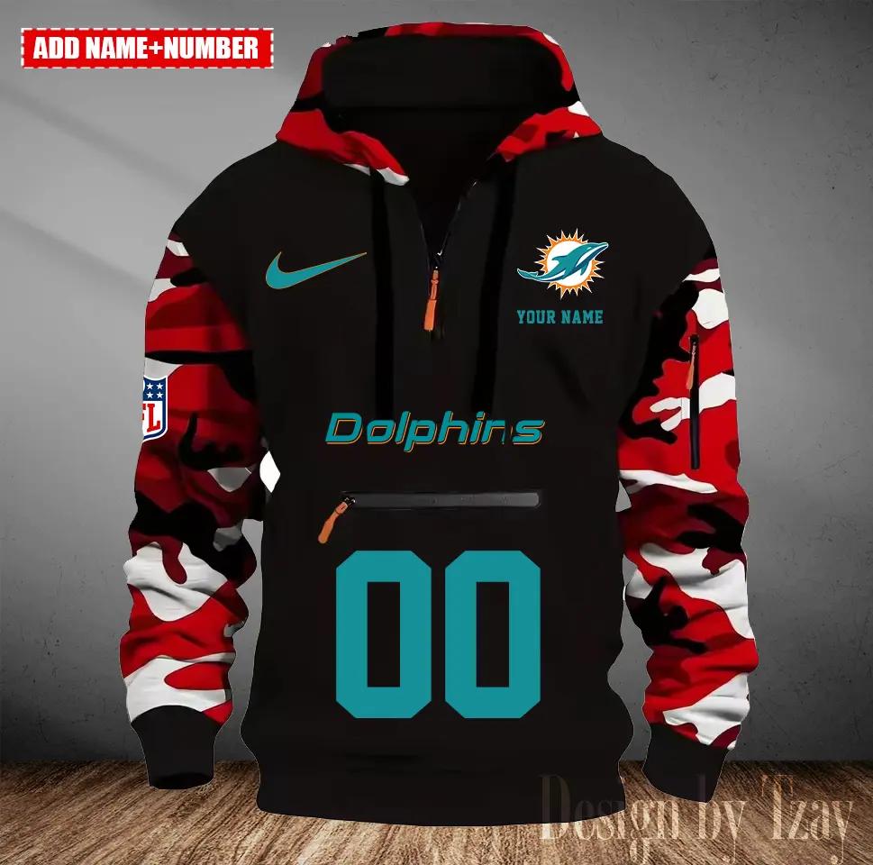 Miami Dolphins Camouflage Hooded Sweatshirt HA20