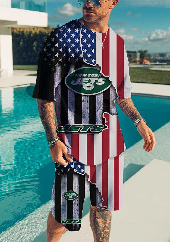 New York Jets T-shirt and Shorts AZTS593