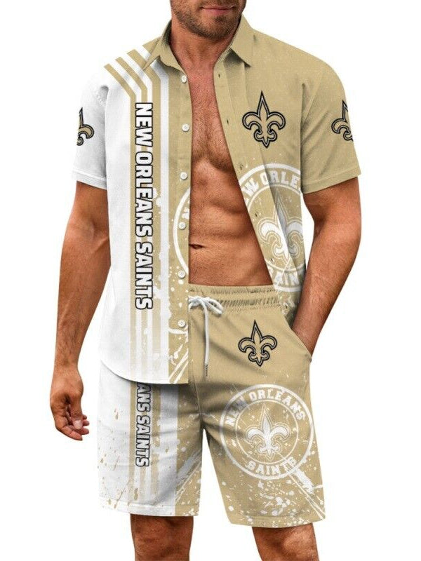 New Orleans Saints Combo Hawaiian Shirt and Shorts AZBTHWSS000001
