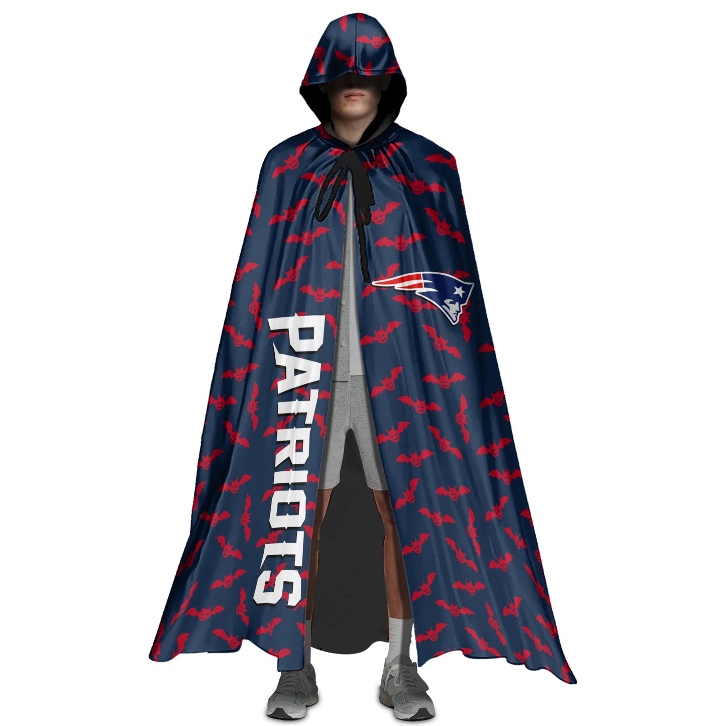 New England Patriots Halloween Bats Limited Edition All-Over Print Halloween Cloak