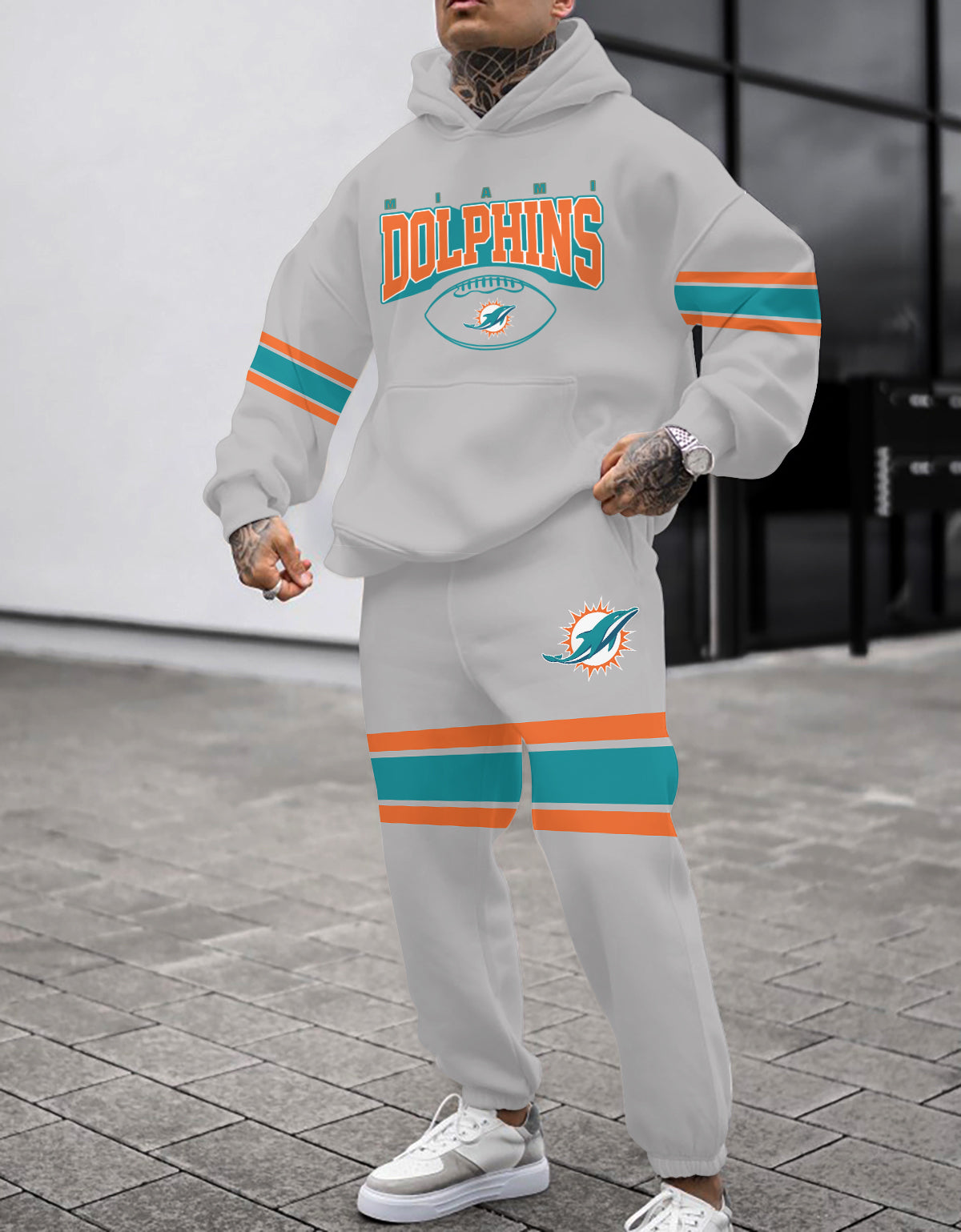 Miami Dolphins Combo Pullover Hoodie And Sweatpants AZBTPHSP000021