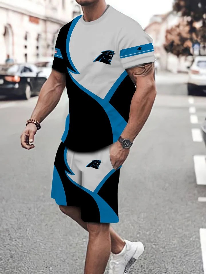 Carolina Panthers T-shirt and Shorts AZTS485