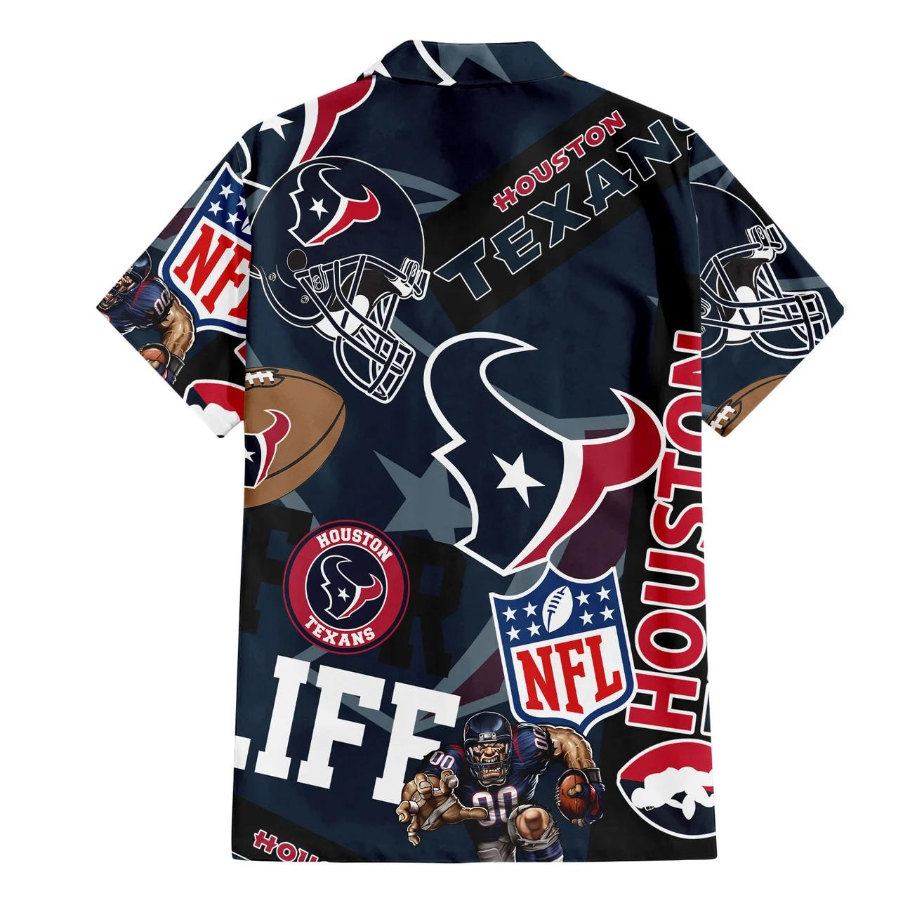 Houston Texans Custom Limited Edition For Life Hawaiian Shirt and Shorts AZHAHWSS000262