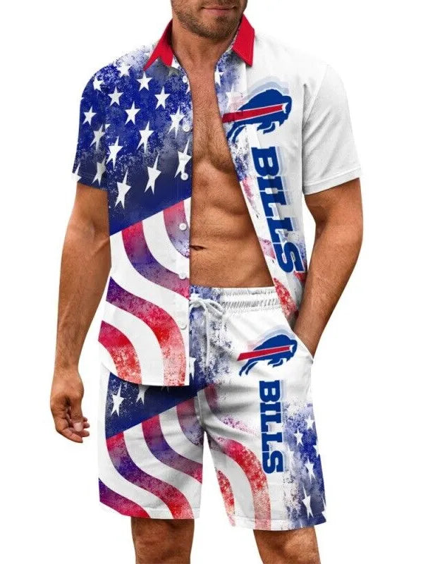 Buffalo Bills Combo Hawaiian Shirt and Shorts AZBTHWSS000233