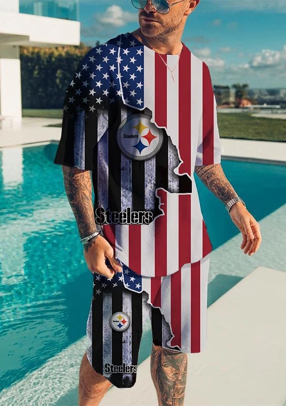 Pittsburgh Steelers T-shirt and Shorts AZTS121