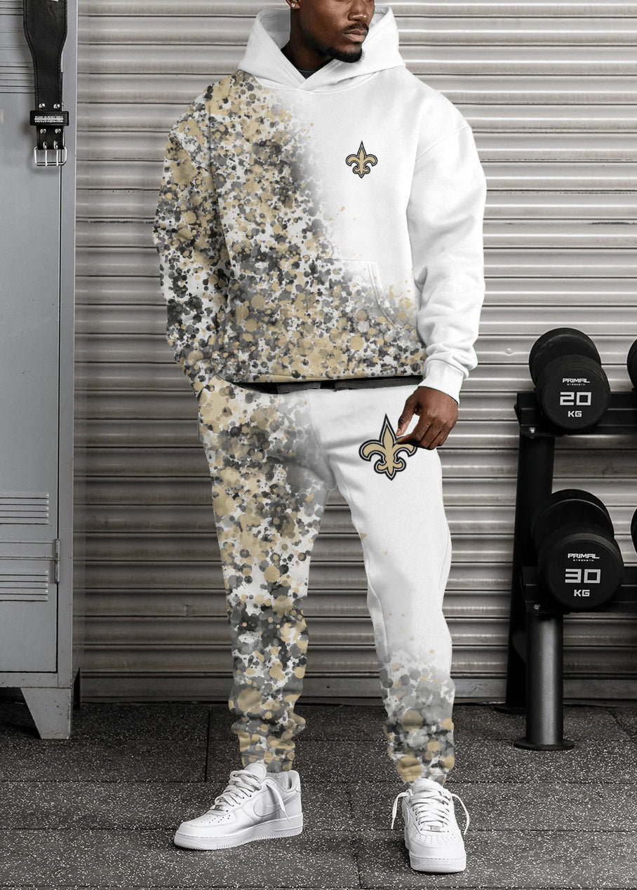 New Orleans Saints Combo Pullover Hoodie And Sweatpants AZBTPHSP000342
