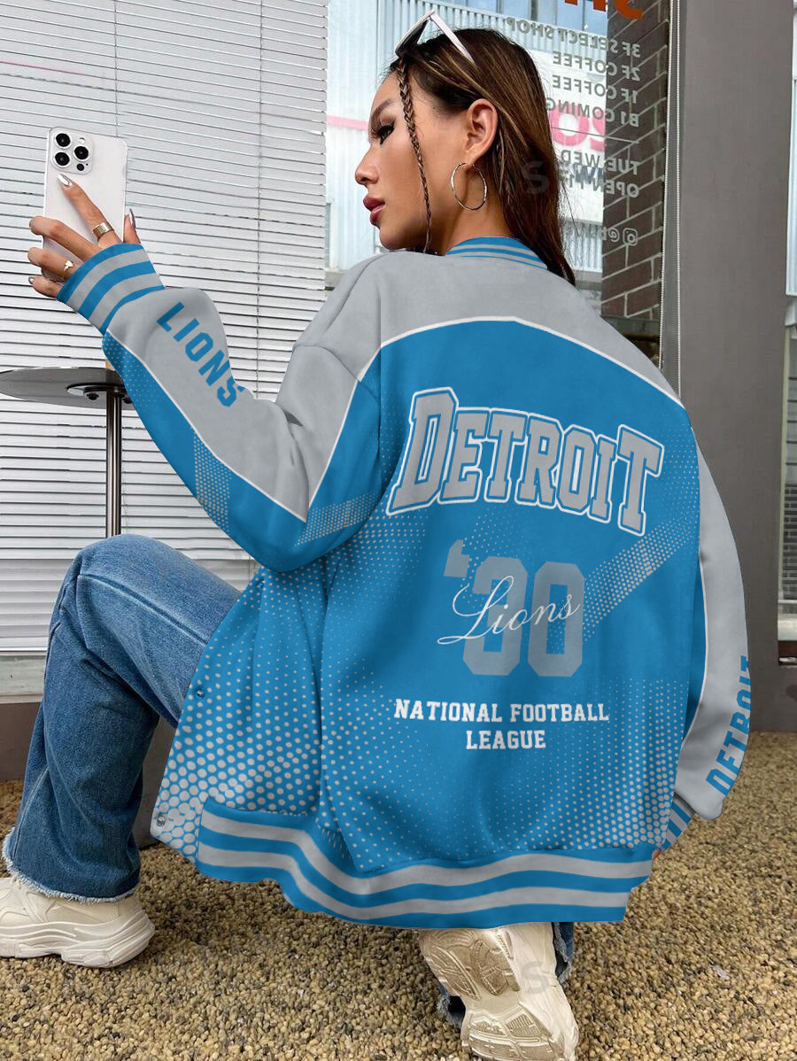 Detroit Lions National Football League Varsity Jacket AZBTVJK000539