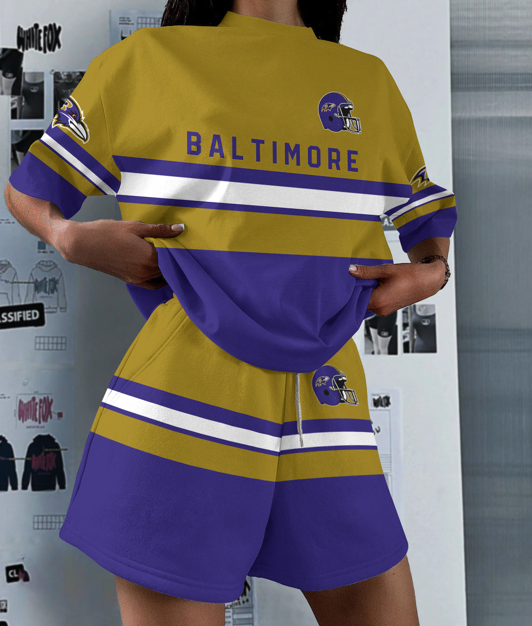 Baltimore Ravens Limited Edition Top And Shorts Two-Piece Suits (3)