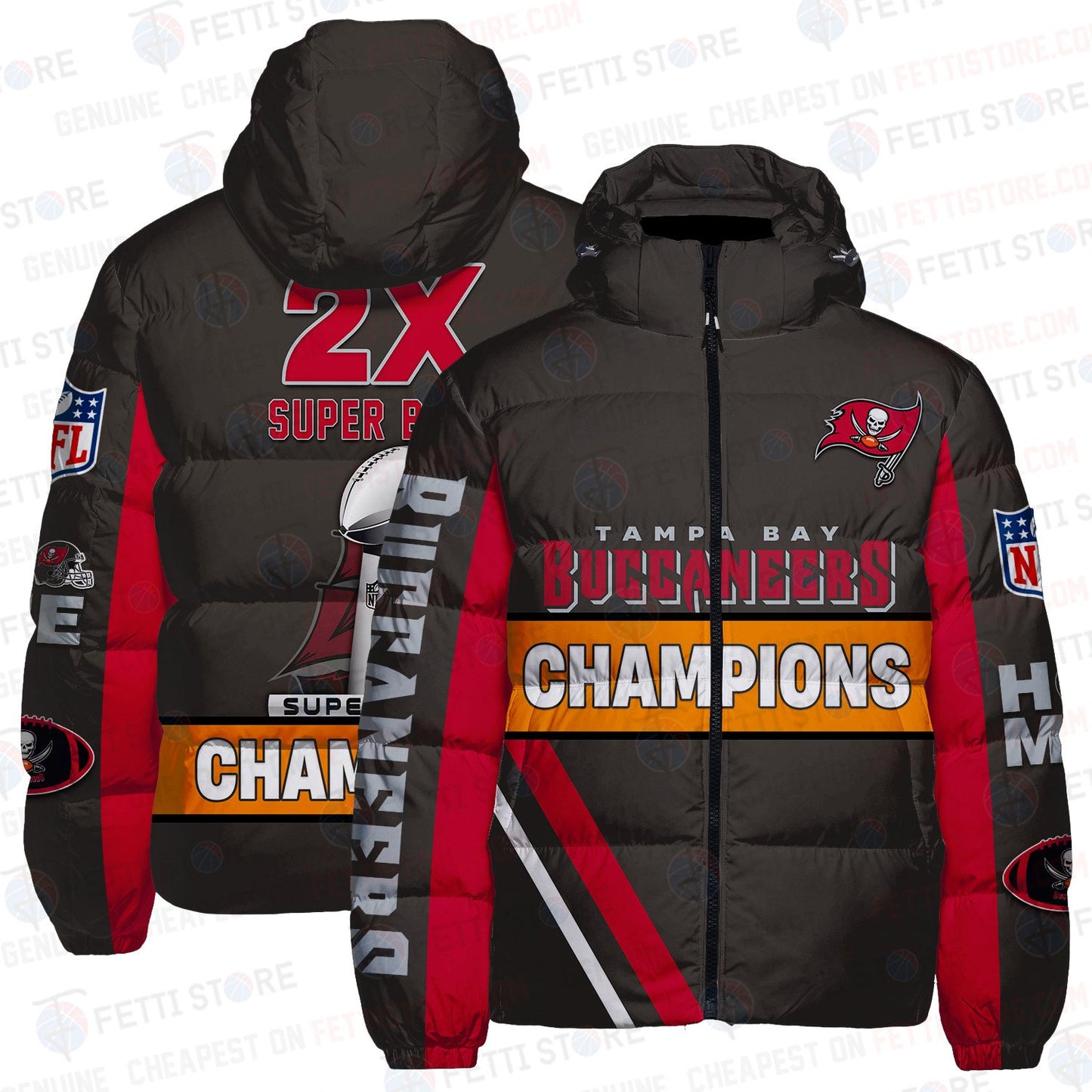 Tampa Bay Buccaneers CozyCloud Down Jacket AZBTDWJ000218