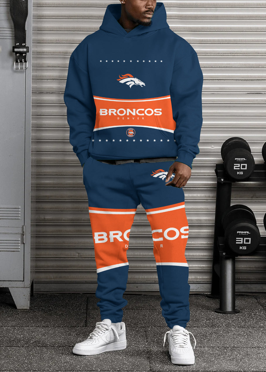 Denver Broncos Combo Pullover Hoodie And Sweatpants AZBTPHSP000391
