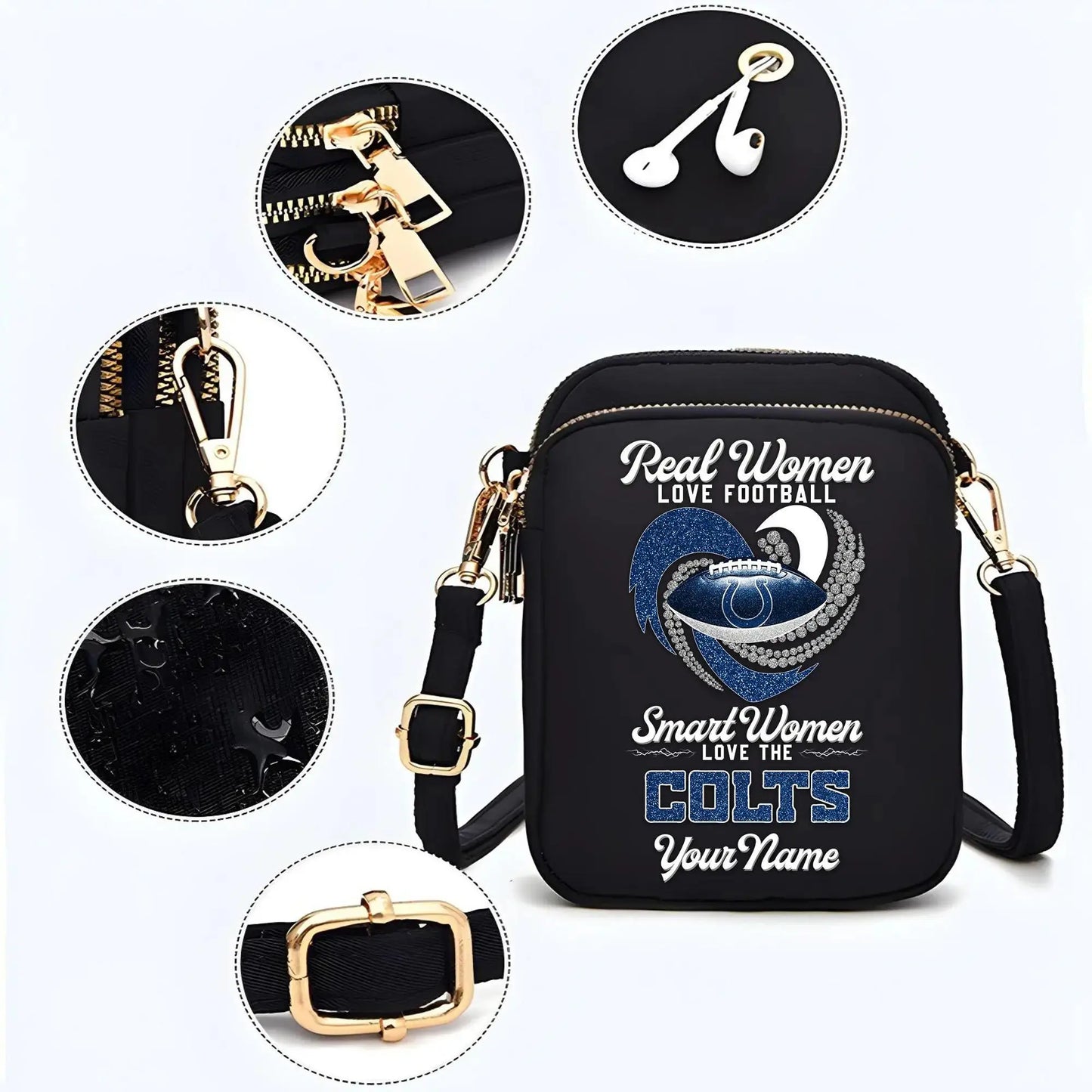 Indianapolis Colts Mini Crossbody Bag for Women New Trending 2025 AZBT2DMCB000048