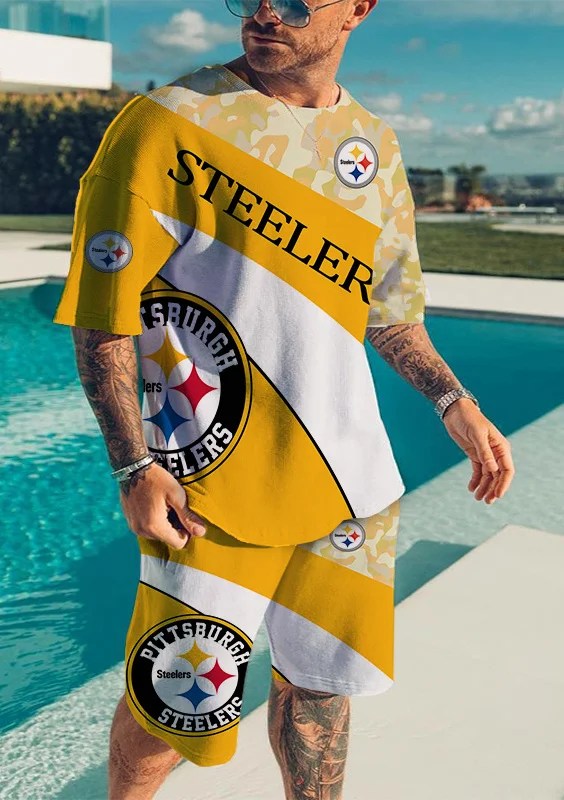 Pittsburgh Steelers T-shirt and Shorts AZTS116