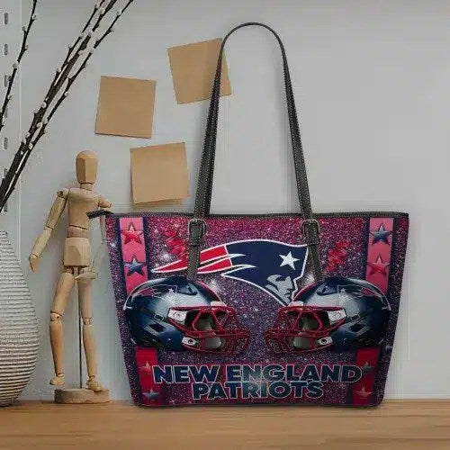 New England Patriots Women Leather Tote Hand Bag BB101