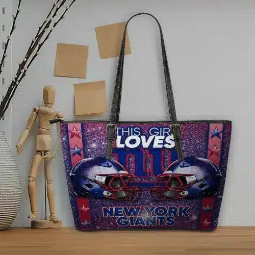 New York Giants Women Leather Tote Hand Bag BB75