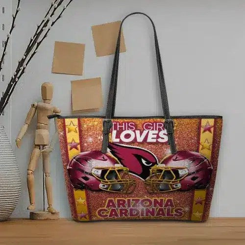 Arizona Cardinals Women Leather Tote Hand Bag BB65