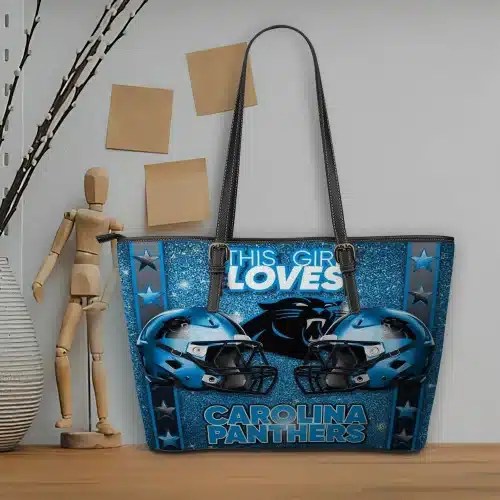 Carolina Panthers Women Leather Tote Hand Bag BB56