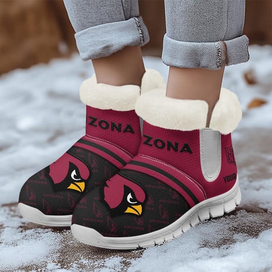 Arizona Cardinals Comfy Winter Snow Boots AZDDWSB000011