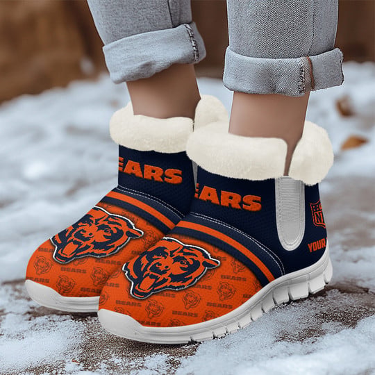 Chicago Bears Comfy Winter Snow Boots AZDDWSB000041