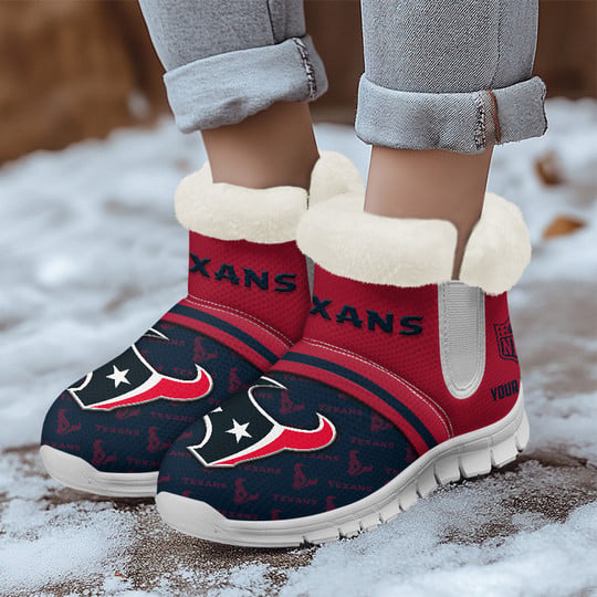 Houston Texans Comfy Winter Snow Boots AZDDWSB000031