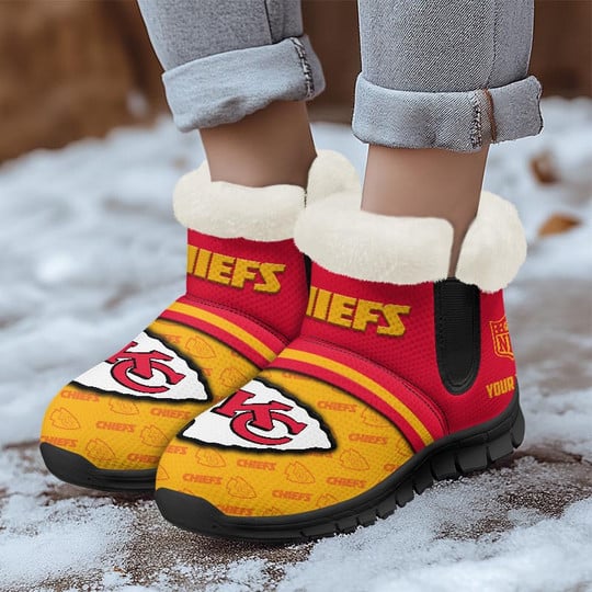 Kansas City Chiefs Comfy Winter Snow Boots AZDDWSB000055