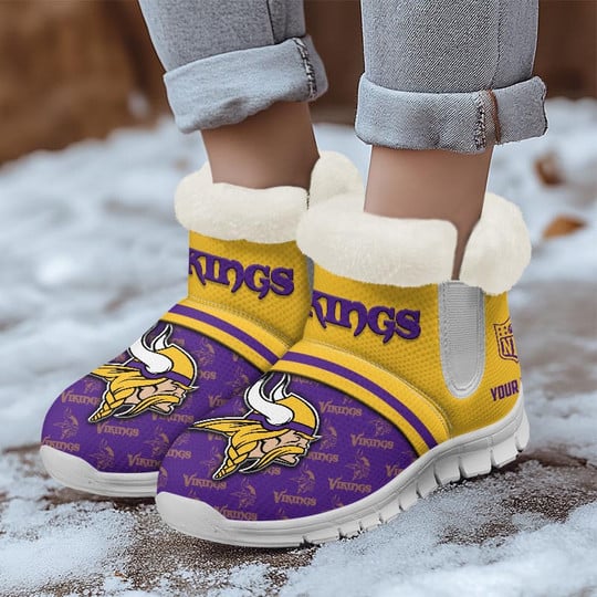 Minnesota Vikings Comfy Winter Snow Boots AZDDWSB000018