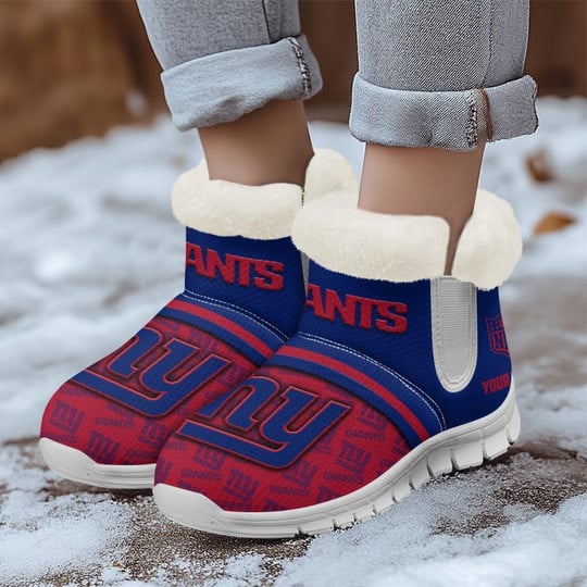 New York Giants Comfy Winter Snow Boots AZDDWSB000035