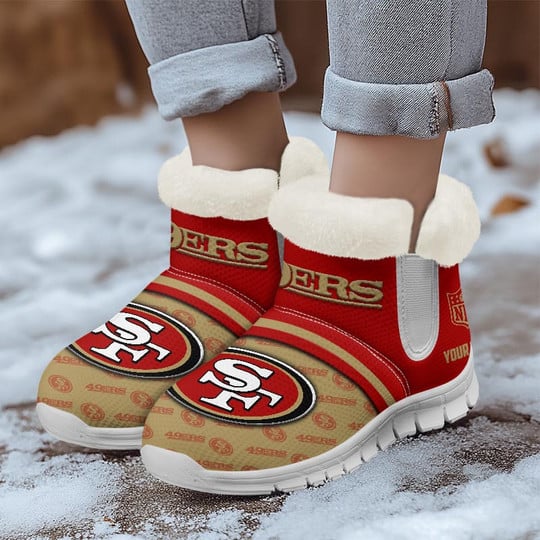 San Francisco 49ers Comfy Winter Snow Boots AZDDWSB000065