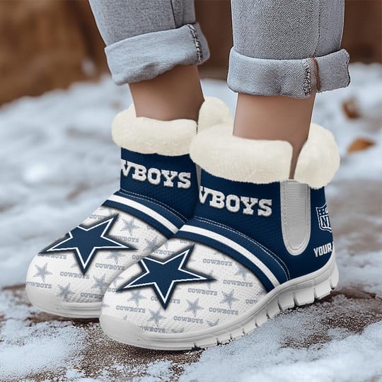 Dallas Cowboys Comfy Winter Snow Boots AZDDWSB000061