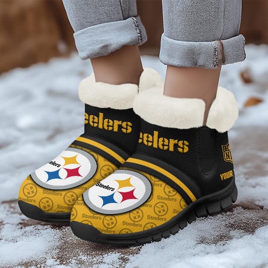 Pittsburgh Steelers Comfy Winter Snow Boots AZDDWSB000040