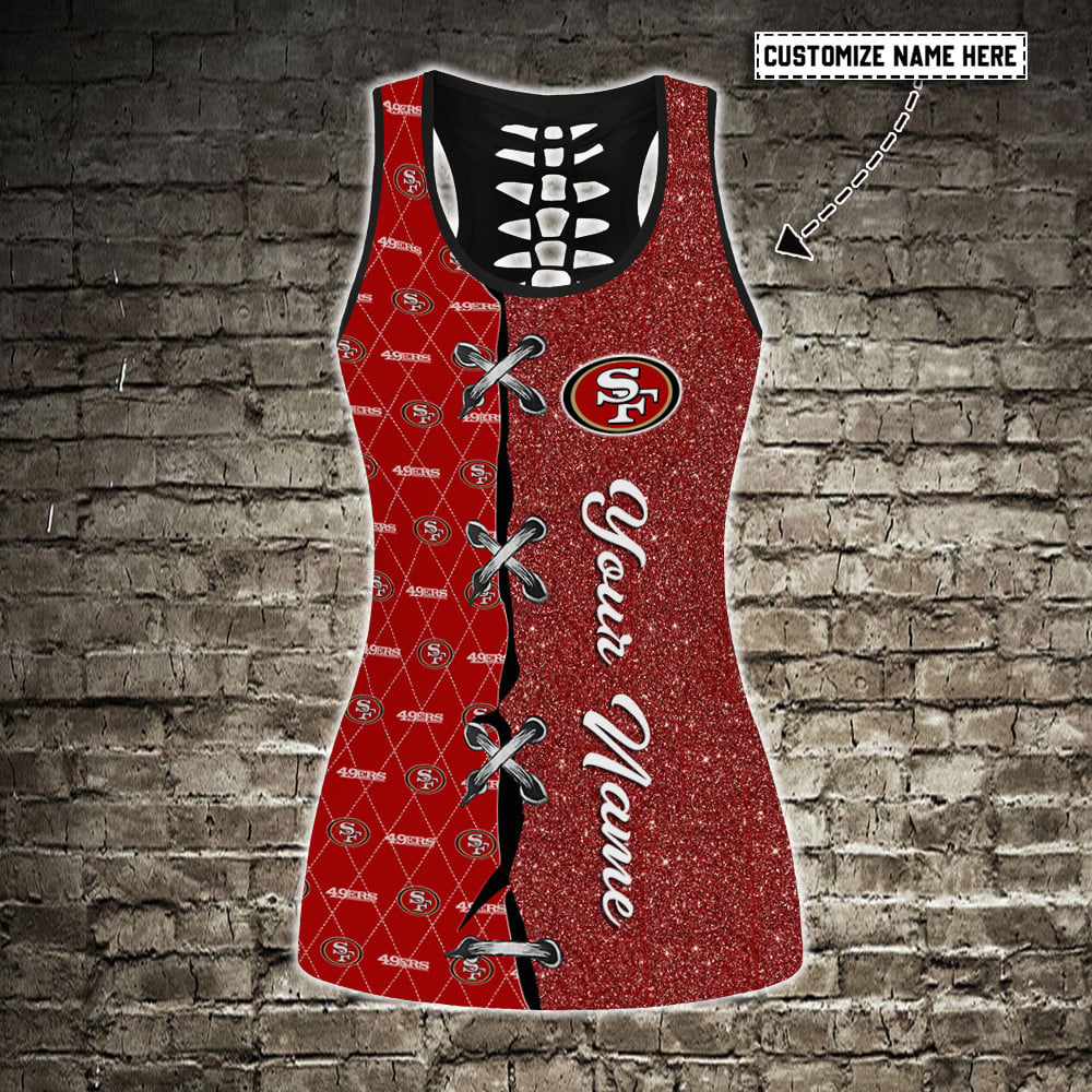 San Francisco 49ers Personalized Combo Croptop Hoodie And Leggings AZCLG215+AZC2CHD215