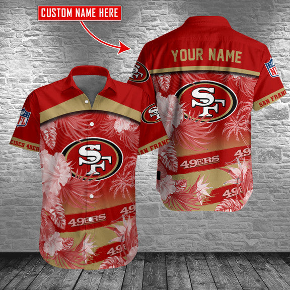 San Francisco 49ers Personalized Button Shirt AZCBS066