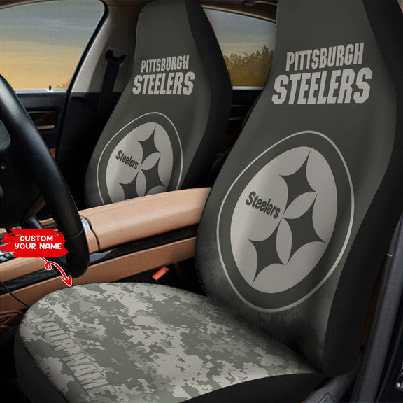 Pittsburgh Steelers Personalized Car Seat Covers BGCSC741
