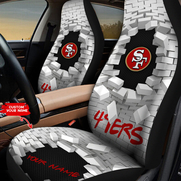 San Francisco 49ers Personalized Car Seat Covers BGCSC732
