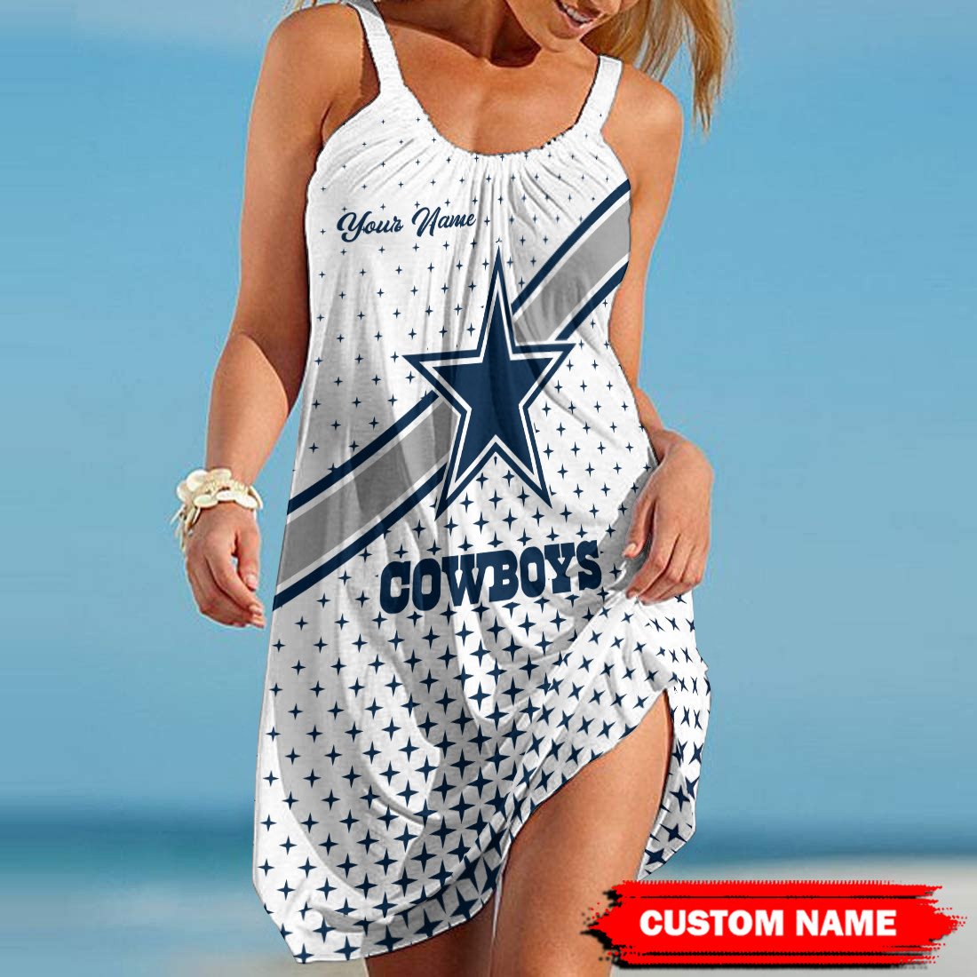 Dallas Cowboys Beach Dress BGSLLBD615
