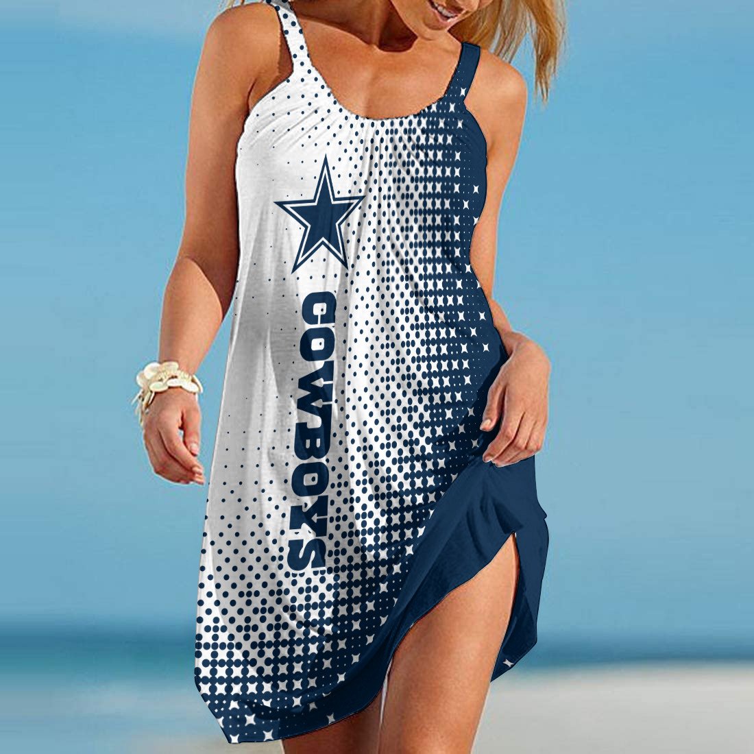 Dallas Cowboys Beach Dress BGSLLBD614