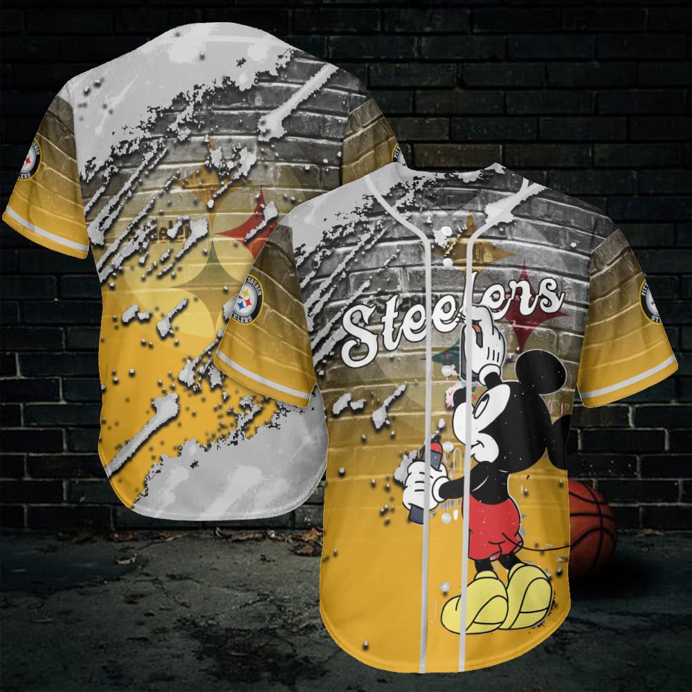 Pittsburgh Steelers Baseball Jersey AZCBJS372