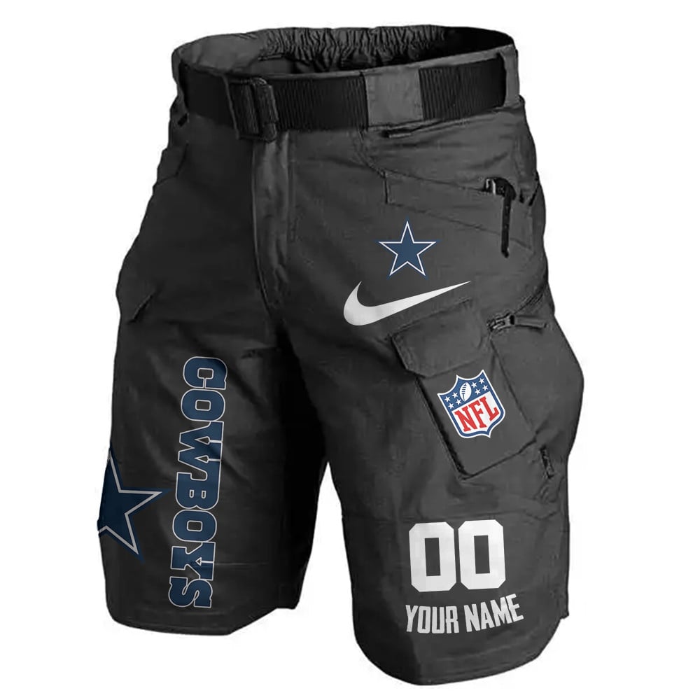 Dallas Cowboys Limited Edition Front Pockets Men Shorts (Belt Not Included) AZBTFPMS000138