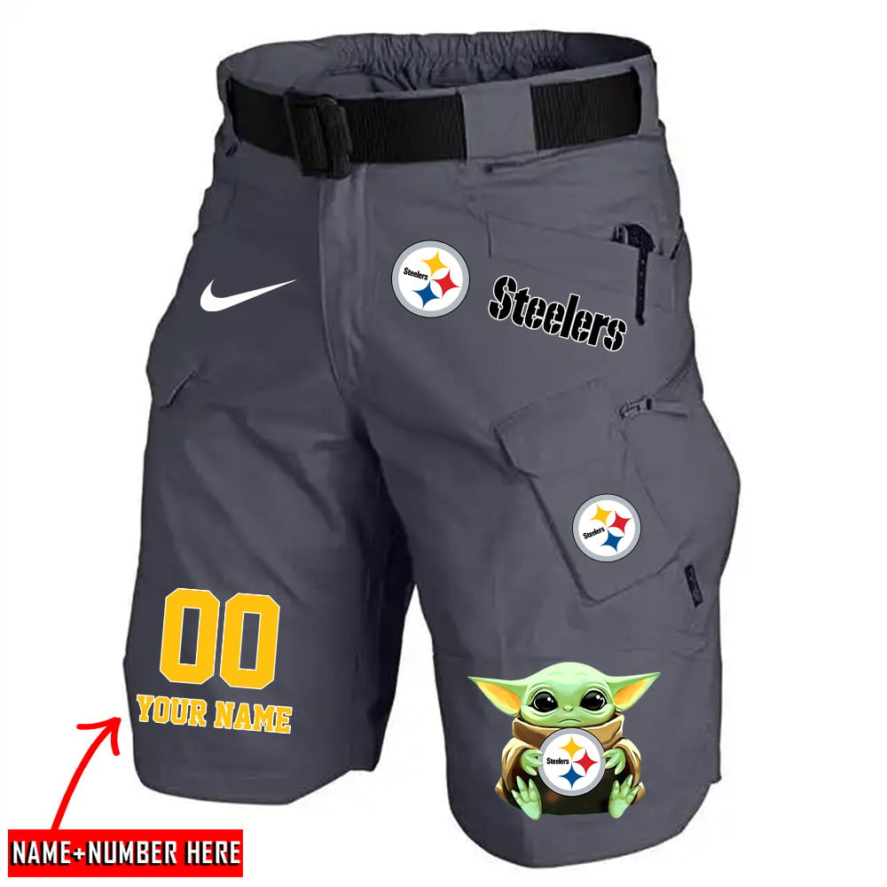 Pittsburgh Steelers Limited Edition Front Pockets Men Shorts (Belt Not Included) AZBTFPMS000149