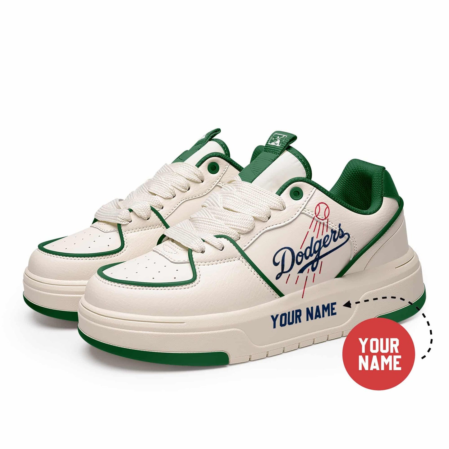 Los Angeles Dodgers Personalized MLB Sneakers 031