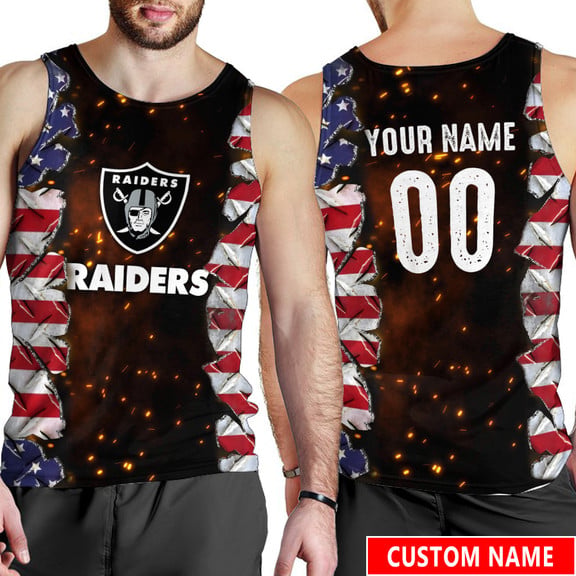 Las Vegas Raiders Personalized Men Tank Top BGMTT031