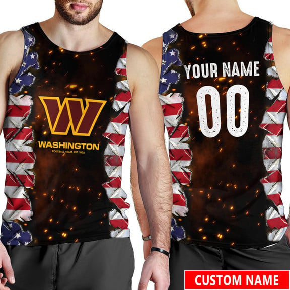 Washington Commanders Personalized Men Tank Top BGMTT023
