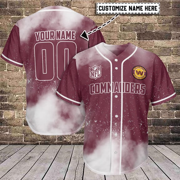 Washington Commanders Personalized Baseball Jersey AZCBJS315
