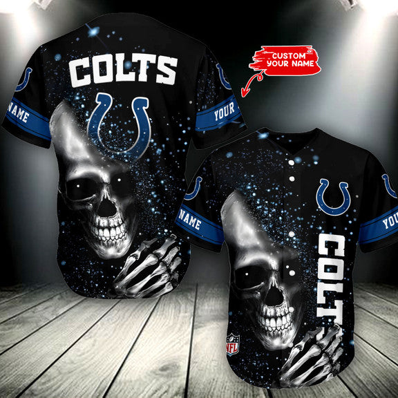 Indianapolis Colts Personalized Baseball Jersey AZCBJS325