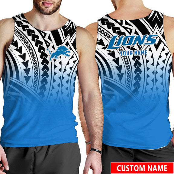Detroit Lions Personalized Men Tank Top BGMTT045
