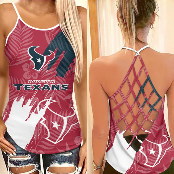Houston Texans Criss Cross Tank Top BGCCTANK138