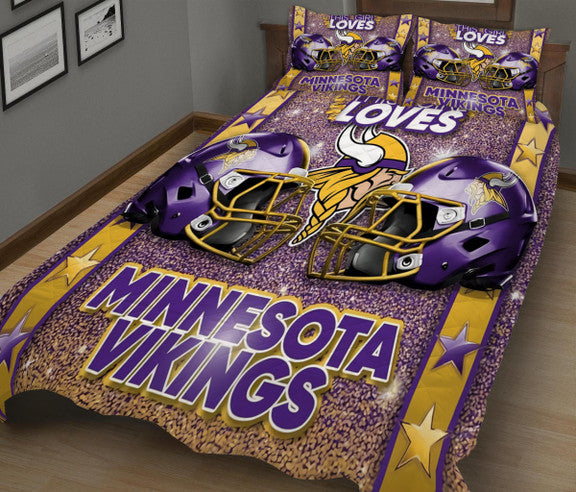 Minnesota Vikings Quilt Set BGQS178